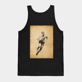 Old rugby paper poster Tank Top